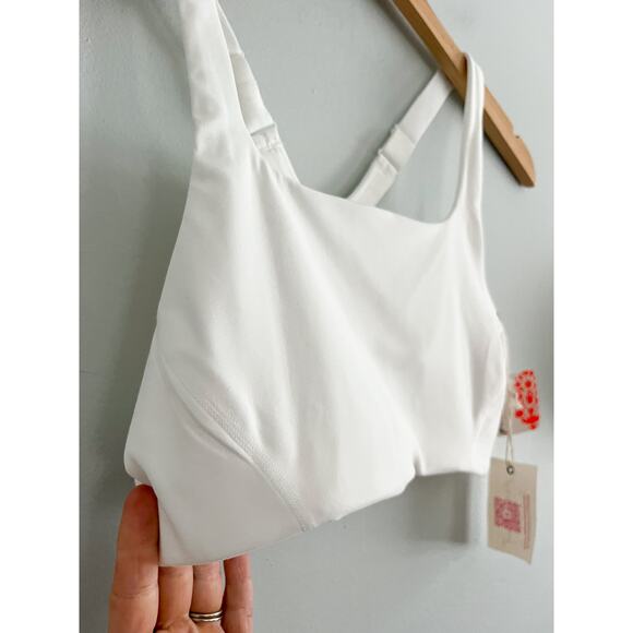 NWT FP Movement x Hatch Never Better Square Neck Maternity Bra White Sz XS - Picture 3 of 10